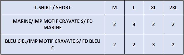 La répartition des tailles de SKULDO PY sera rapidement en ligne mais reste disponible sur demande.